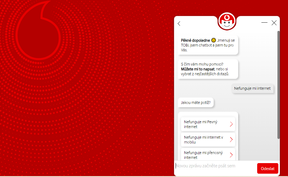 Chatbot Vodafone - Základy umelej inteligencie - Základy umelej inteligencie