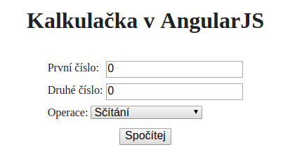 Kalkulačka v AngularJS - AngularJS