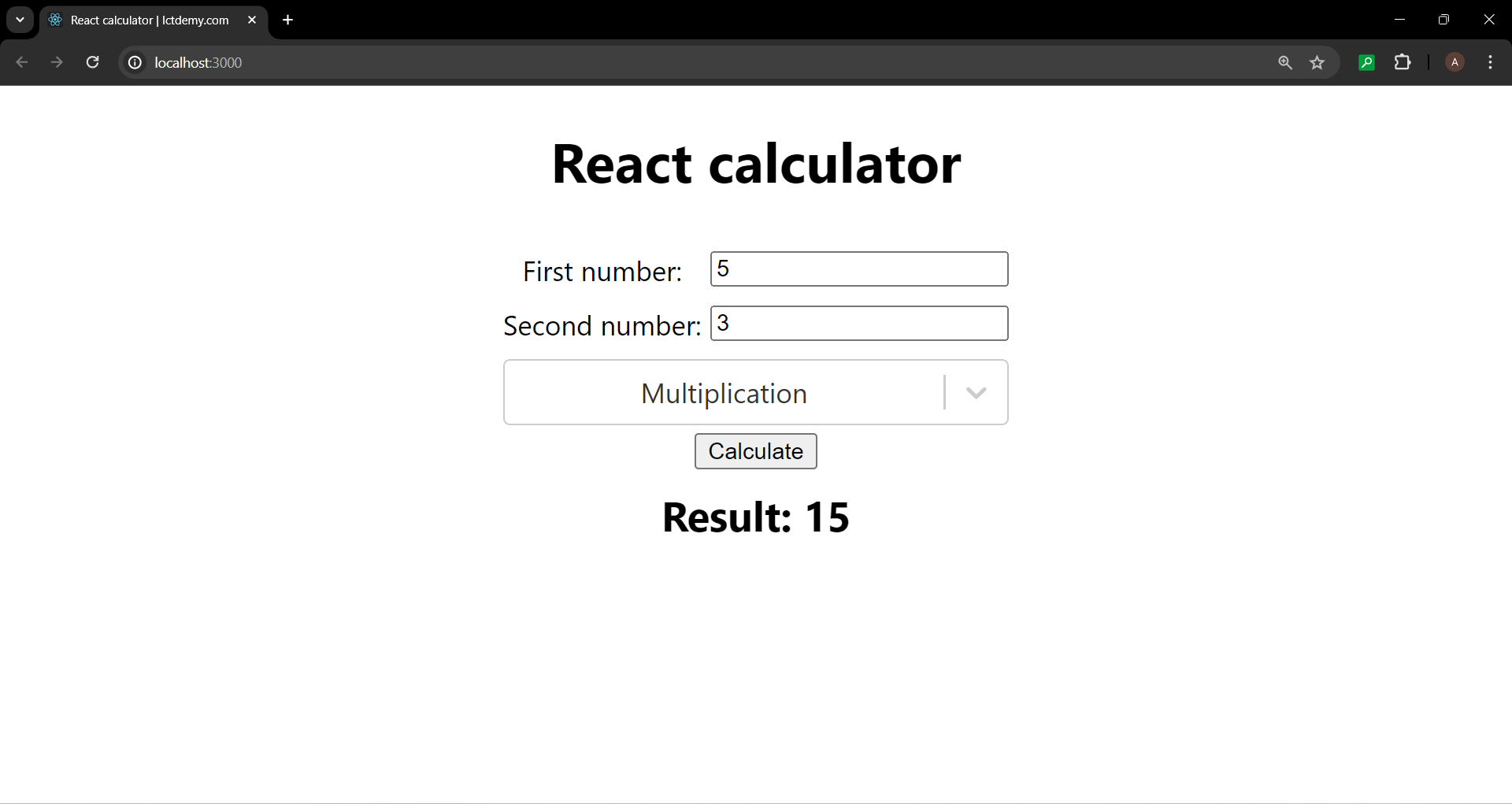 Kalkulačka v React - Základy React