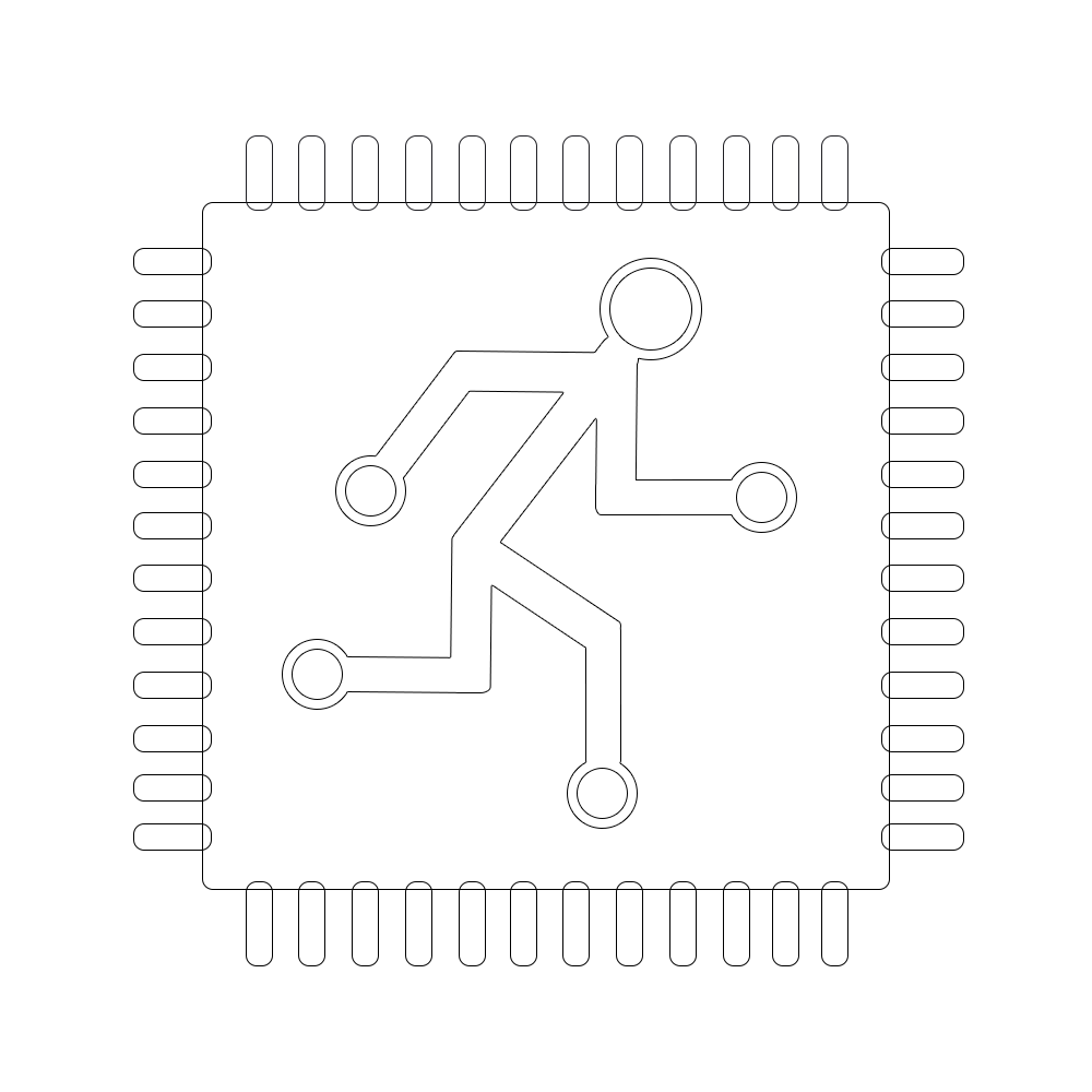 Náčrt loga pre fiktívne firmu PCB Runner. - Firemné grafika v Adobe Photoshop