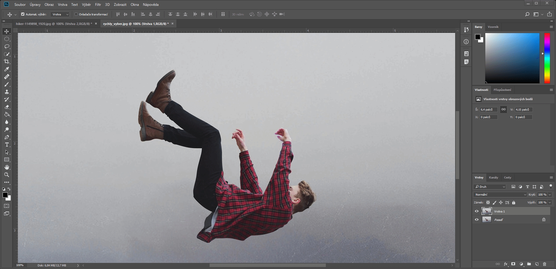 Rýchly výber v Adobe Photoshop - Základy Adobe Photoshop