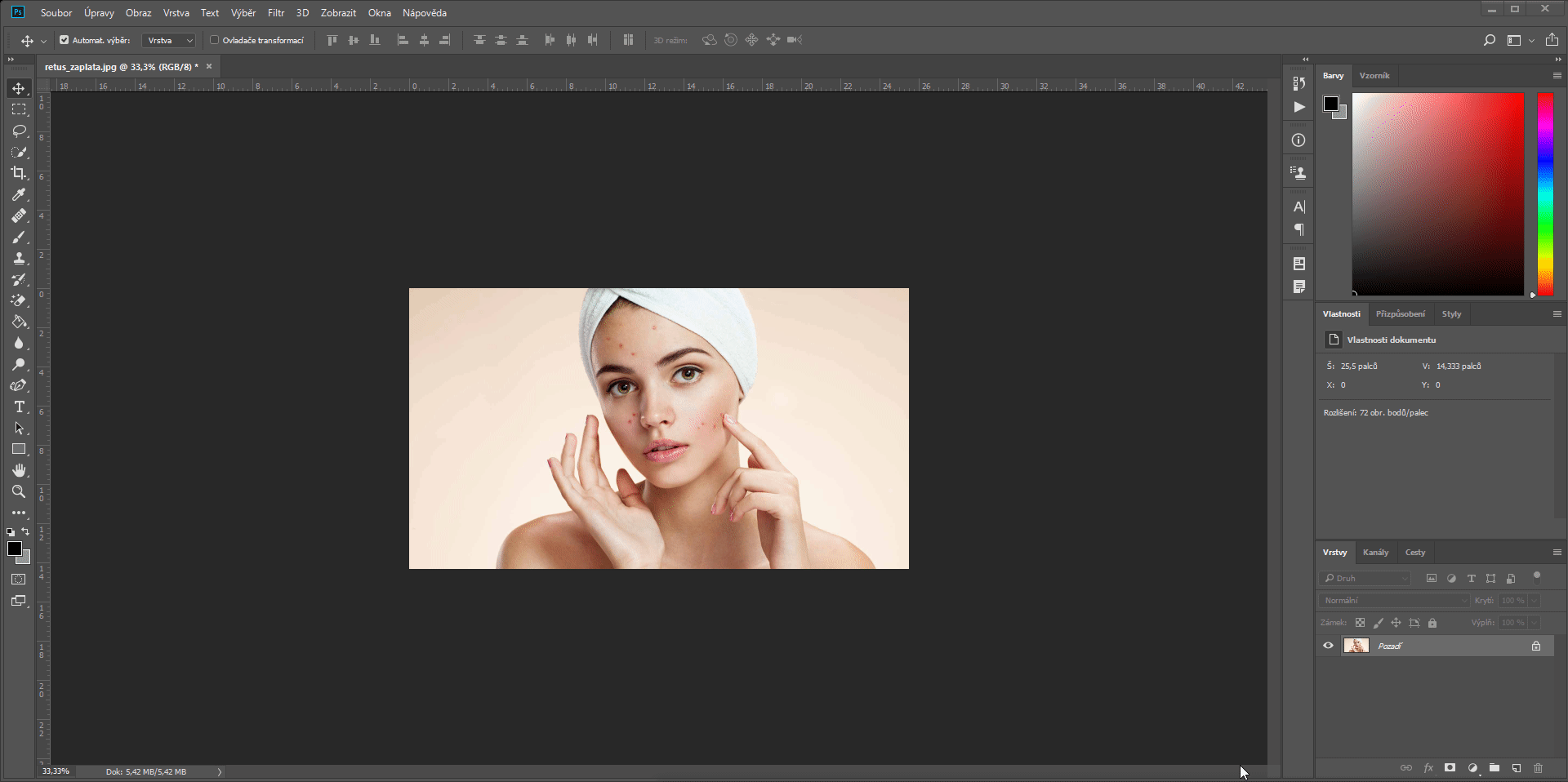 Retušovanie fotografie v Adobe Photoshop - Základy Adobe Photoshop