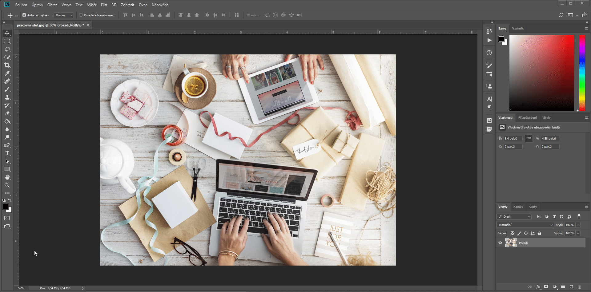 Postup pre rozostrenie fotografie v Adobe Photostop pomocou filtra - Základy Adobe Photoshop