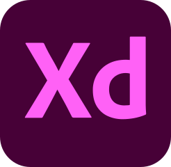Logo aplikácie Adobe XD. - Adobe XD