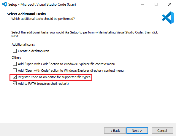 nastavovanie VS Code ako predvolenú aplikáciu pre spustenie - Visual Studio Code - Visual Studio Code