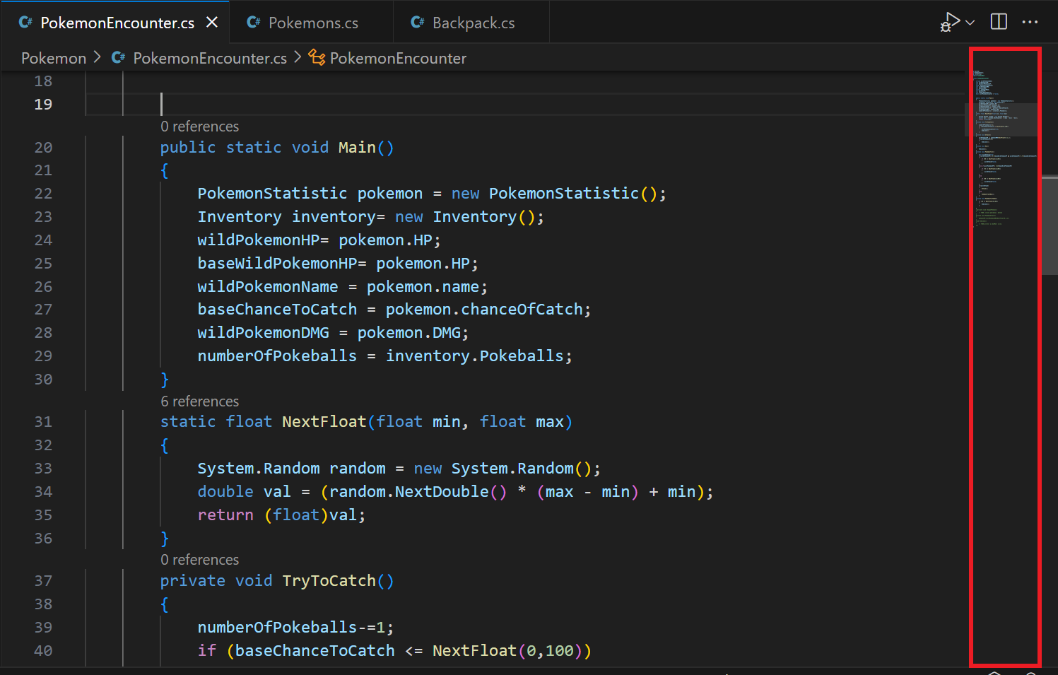 Minimapa - Visual Studio Code - Visual Studio Code