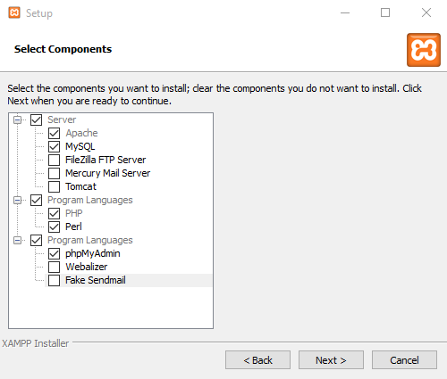 Inštalácia Xampp na Windows - Návštevná kniha cez WebSocket