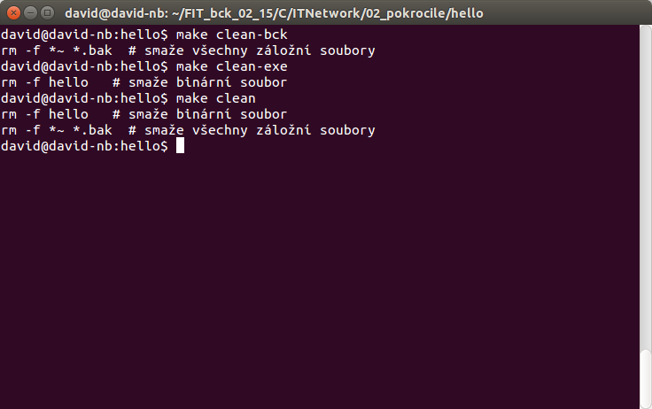 Príkaz clean v Linuxe - Linux a programovanie v jazyku C