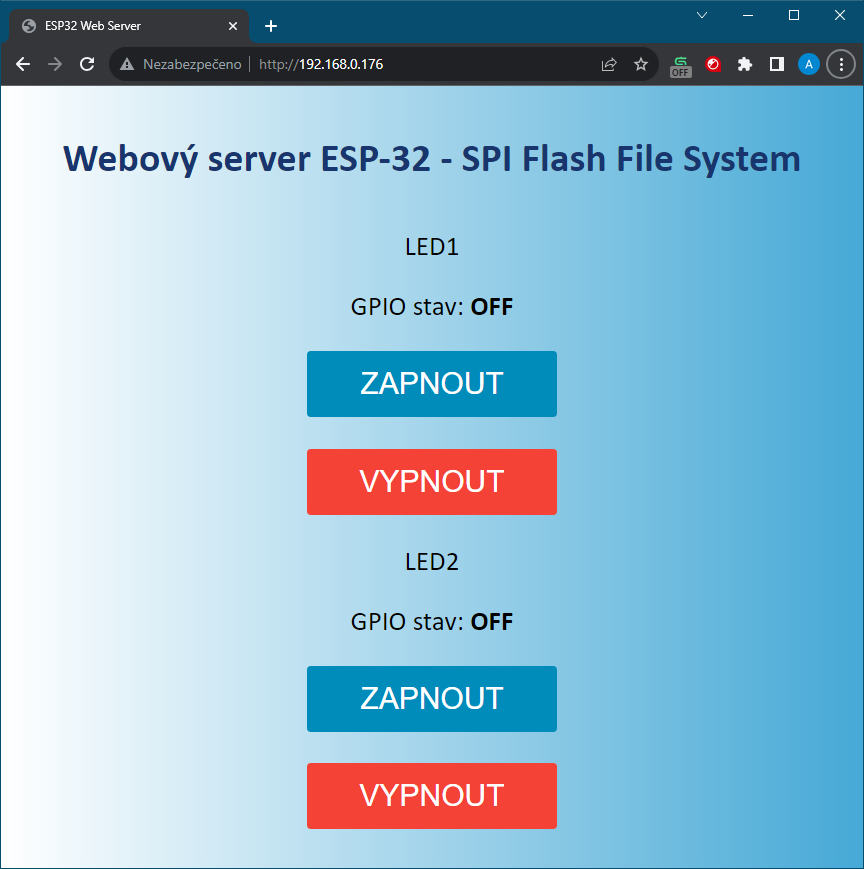 Internet vecí s ESP32