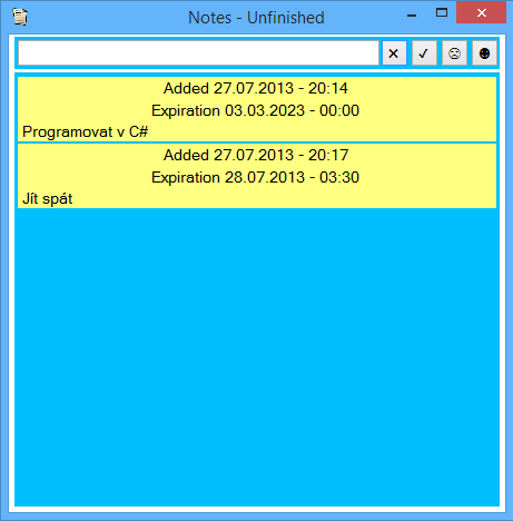 Unfinished notes - Zdrojákoviště C # .NET - Okenné aplikácie Windows Forms