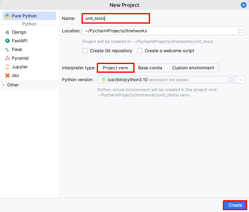 Vytvorenie projektu v Pycharm - Testovanie v Pythone