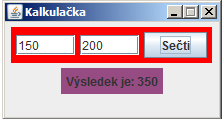 udalost - Java Swing bez grafického návrhára