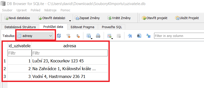 Kontrola vdatabáze - SQLite databázy krok za krokom - SQLite databázy krok za krokom