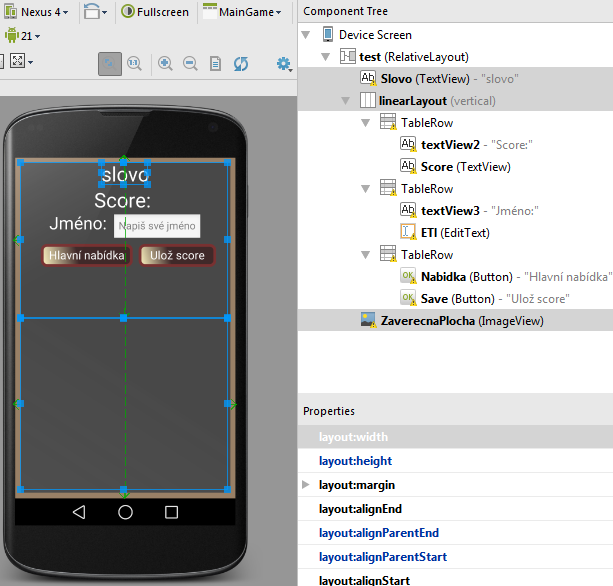 Programovanie hry Šibenica pre Android – Koniec hry - Programovanie Android aplikácií v Jave