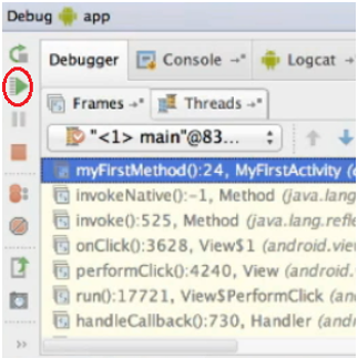 Debug mód v Android Studio - Programovanie Android aplikácií v Jave