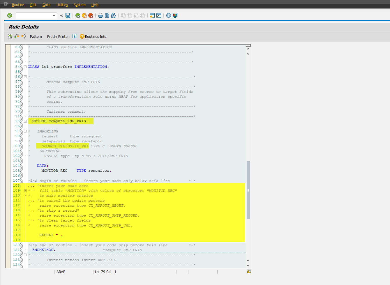 Transformácia – Rutina v SAP - Sap