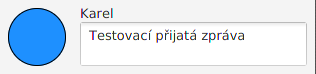 Grafická reprezentácia prichádzajúce správy - Server pre klientskej aplikácie v Jave