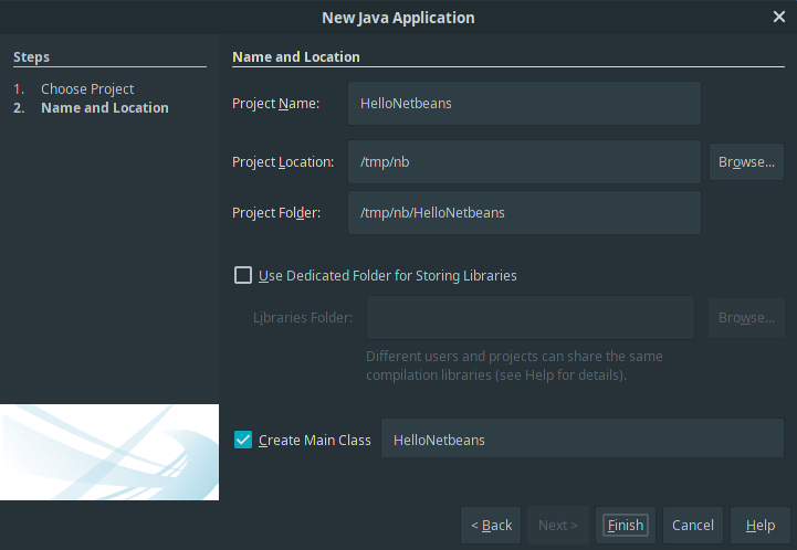 Sprievodca novým projektom – názov a umiestnenie projektu - Okenné aplikácie v Java FX