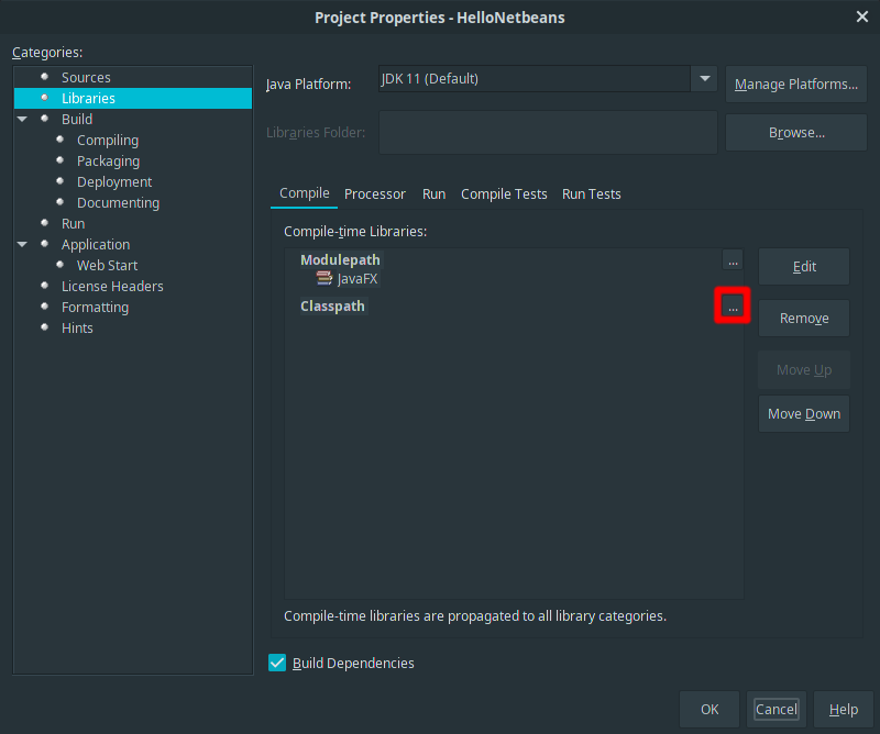 Pridanie globálne JavaFX knižnice do CLASSPATH - Okenné aplikácie v Java FX