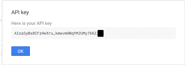 API KEY - Google API
