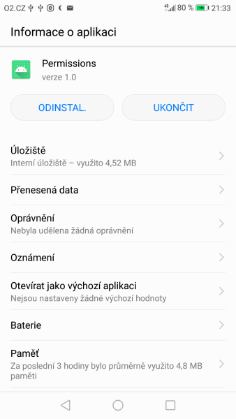 Oprávnenia Android aplikácií