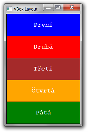 VBox - Okenné aplikácie v Java FX