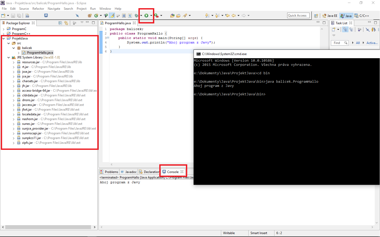 spustenie Programu - JNI - Java Native Interface