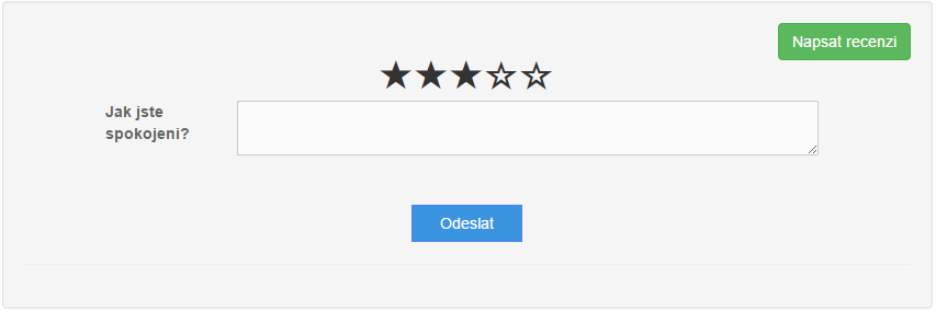 Hviezdičkové hodnotenia produktu - Hotová riešenie v JavaScripte