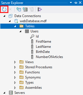 Obnovenie Server explorera vo Visual Studio - MS-SQL databázy krok za krokom