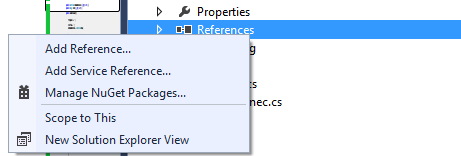 Visual Studio pridať referenciu - Súbory v C# .NET