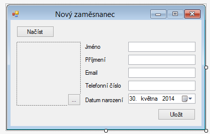 Rozloženie ovládacích prvkov - Súbory v C# .NET