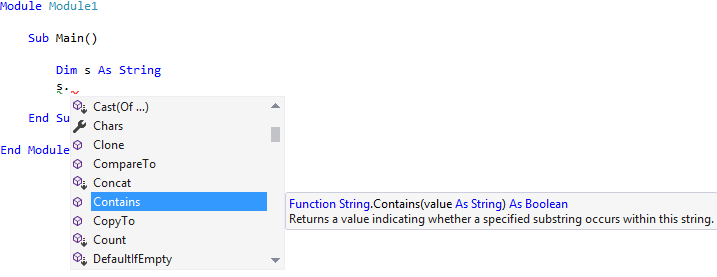 Metódy na textovom reťazci String vo Visual Studio - Základné konštrukcie jazyka Visual Basic (VB .NET)