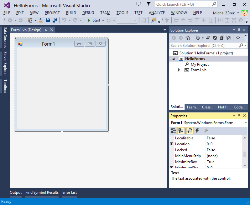 Windows Forms aplikácie vo Visual Studio - Okenné aplikácie vo VB.NET Windows Forms