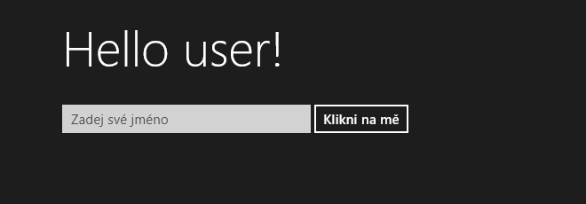 Windows Store aplikácie – Hello User so štýlom - Tvorba Windows 8 store aplikácií v JavaScripte