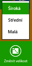Možnosť široké dlaždice - Tvorba Windows 8 store aplikácií v JavaScripte