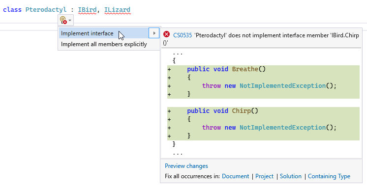 Automatická implementácia - Objektovo orientované programovanie v C# .NET