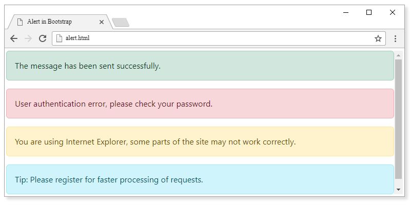 Alerts - Kompletný kurz CSS frameworku Bootstrap