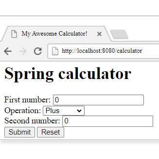 Java Spring Boot kalkulačka - Webové stránky krok za krokom