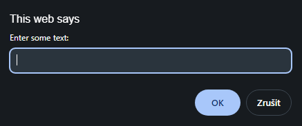 Prompt dialóg v JavaScripte - Základné konštrukcie jazyka JavaScript