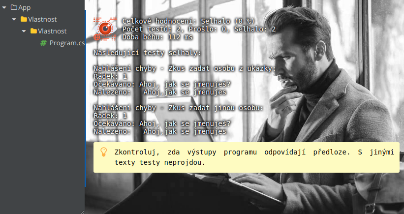 Test neprešiel - Ďalšie vývojové nástroje pre tvorbu aplikácií