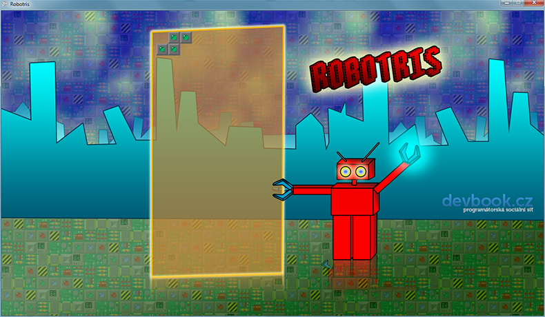 Ukážkový tetris Robotris v XNA - Od nuly k tetrisu v MonoGame