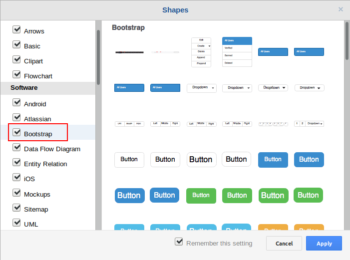 drawio-tvary - Tvorba Bootstrap šablóny z PSD súboru