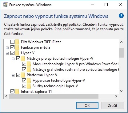 Povolenie Hyper-V vo Windows 10 - Pokročilé postupy pre Windows