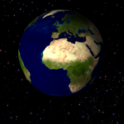 Rotujúce planéta v GIFu - Úvod do počítačovej grafiky