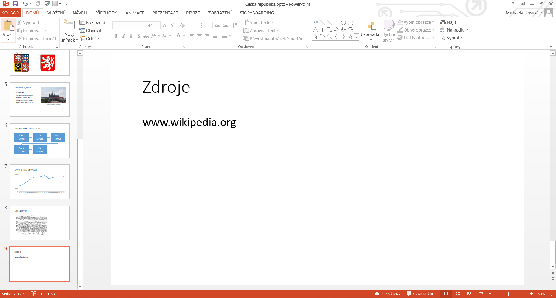 Zdroje prezentácie v PowerPointe - Základy Microsoft PowerPoint