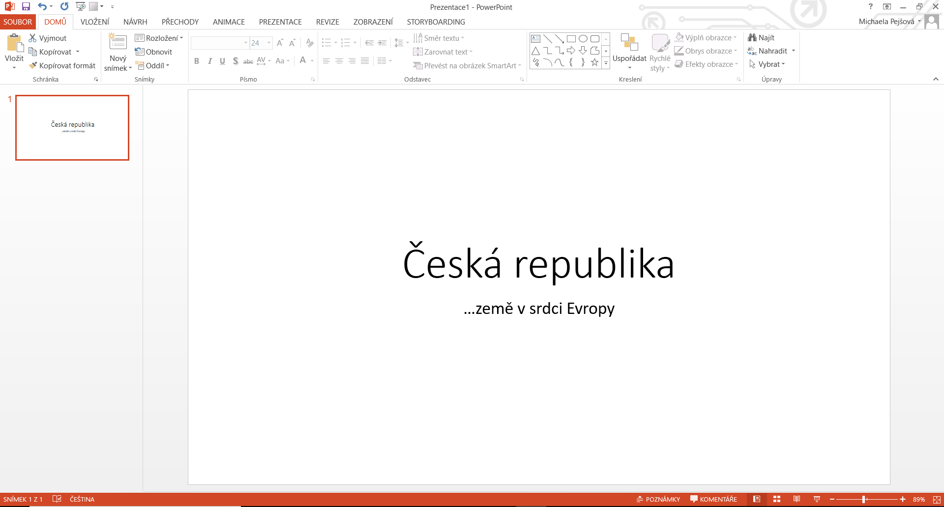 Nadpis a podnadpis v Microsoft PowerPoint - Základy Microsoft PowerPoint