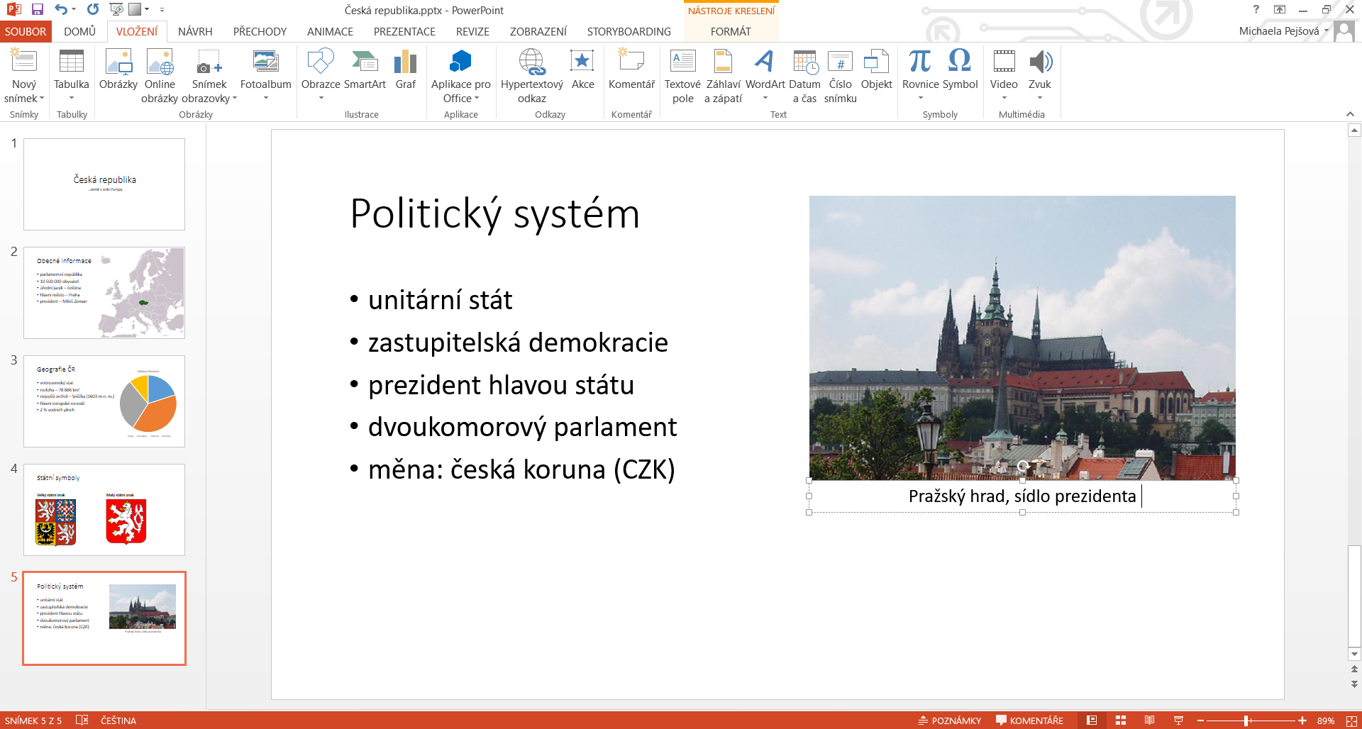Popis k obrázku v Microsoft PowerPoint - Základy Microsoft PowerPoint