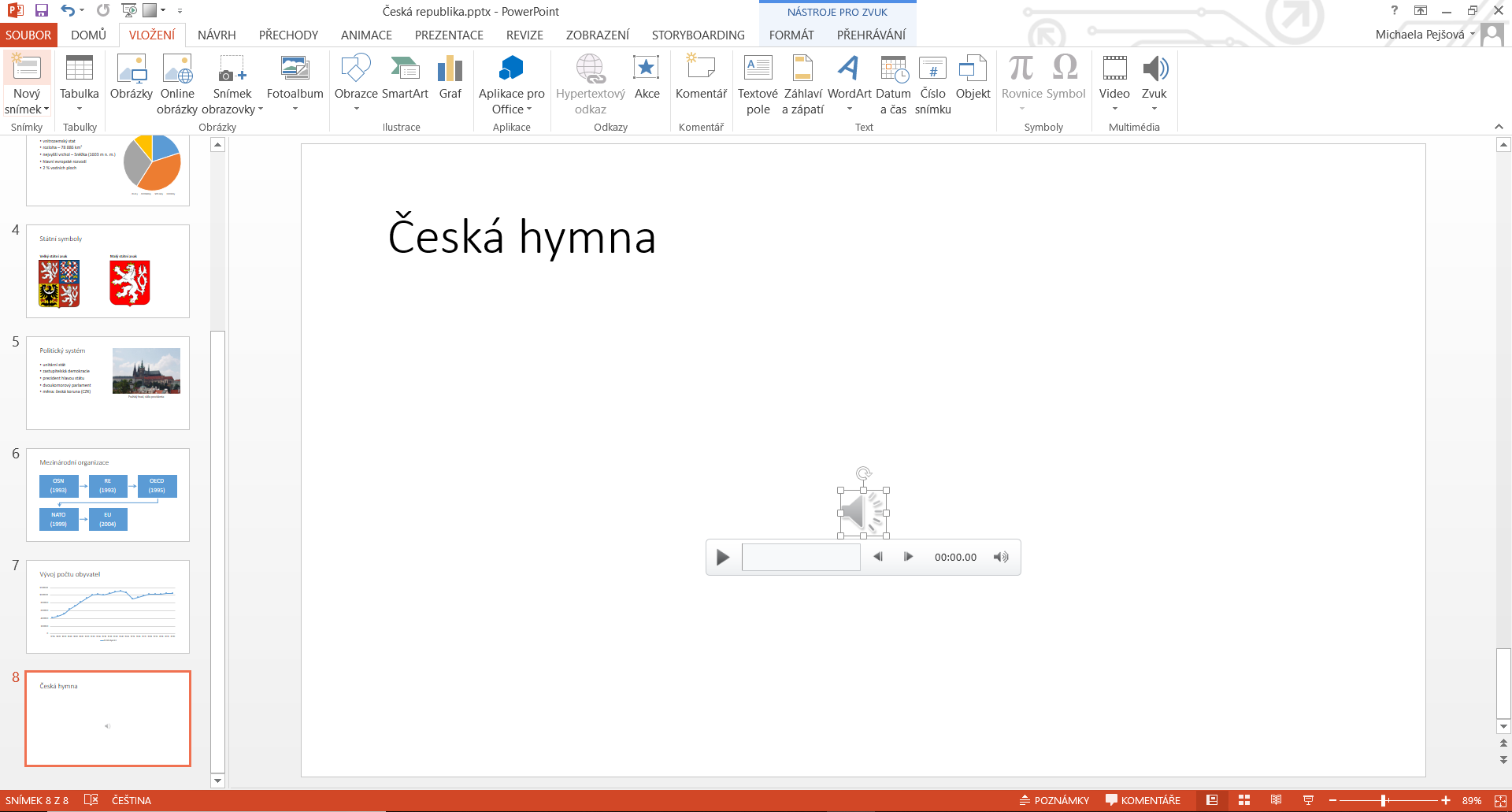 Vloženie zvuku do Microsoft PowerPoint prezentácie - Základy Microsoft PowerPoint