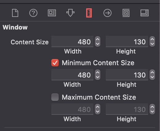 Nastavenie veľkosti okna v Xcode - Vyvíjame MacOS aplikácie vo Swift