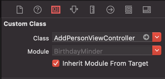 Identity inspector druhého View Controlleru - Vyvíjame MacOS aplikácie vo Swift